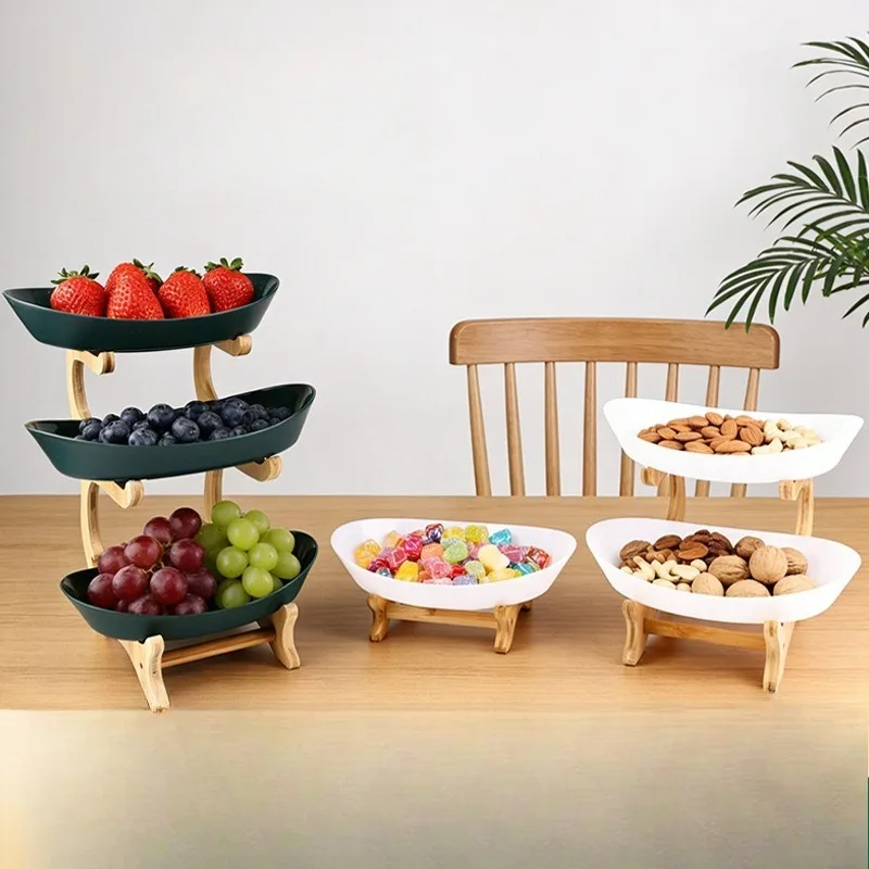 3-Tier Bamboo Fruit Basket, Simple Serving Tray for Living Room, Kitchen Counter & Party, Snack & Fruit Storage Organizer
3-Tier Bamboo Fruit Basket, Simple Serving Tray for Living Room, Kitchen Counter & Party, Snack & Fruit Storage Organizer