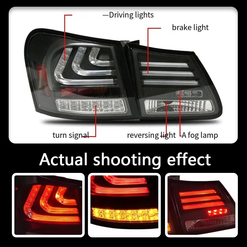 Car Lights for Lexus GS GS350 LED Tail Light 2006-2010 Rear Stop Lamp Brake Signal DRL Reverse Automotive Accessories
Car Lights for Lexus GS GS350 LED Tail Light 2006-2010 Rear Stop Lamp Brake Signal DRL Reverse Automotive Accessories