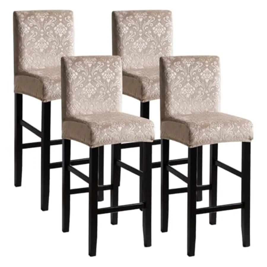 Velvet Bar Stool Chair Cover with Backs Set of 4 Camel Embossed Dining Barstool Slipcover Removable Washable C
Velvet Bar Stool Chair Cover with Backs Set of 4 Camel Embossed Dining Barstool Slipcover Removable Washable C