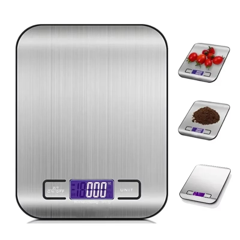 5/10KG Digital Kitchen Scale Stainless Steel Portable Kitchen Food Scale LED Display Electronic Jewelry Baking Weight Scales Hot
5/10KG Digital Kitchen Scale Stainless Steel Portable Kitchen Food Scale LED Display Electronic Jewelry Baking Weight Scales Hot