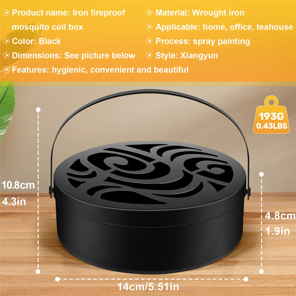 【Распродажа】Коробка для катушек от комаров
【Распродажа】Коробка для катушек от комаров