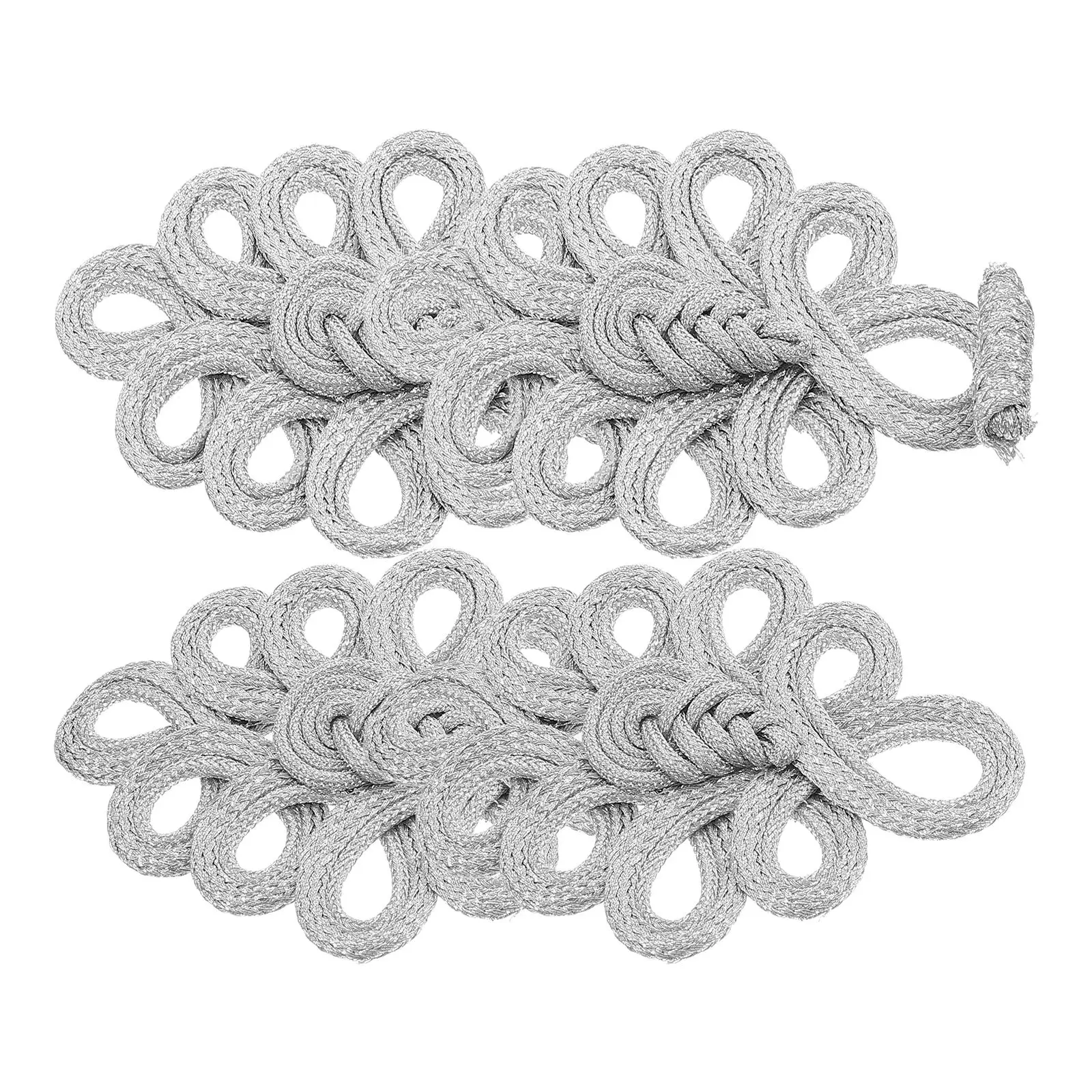 2 Pcs Silver Wire Buttons Chinese Style Closure Elegant Appearance Unique Design
2 Pcs Silver Wire Buttons Chinese Style Closure Elegant Appearance Unique Design