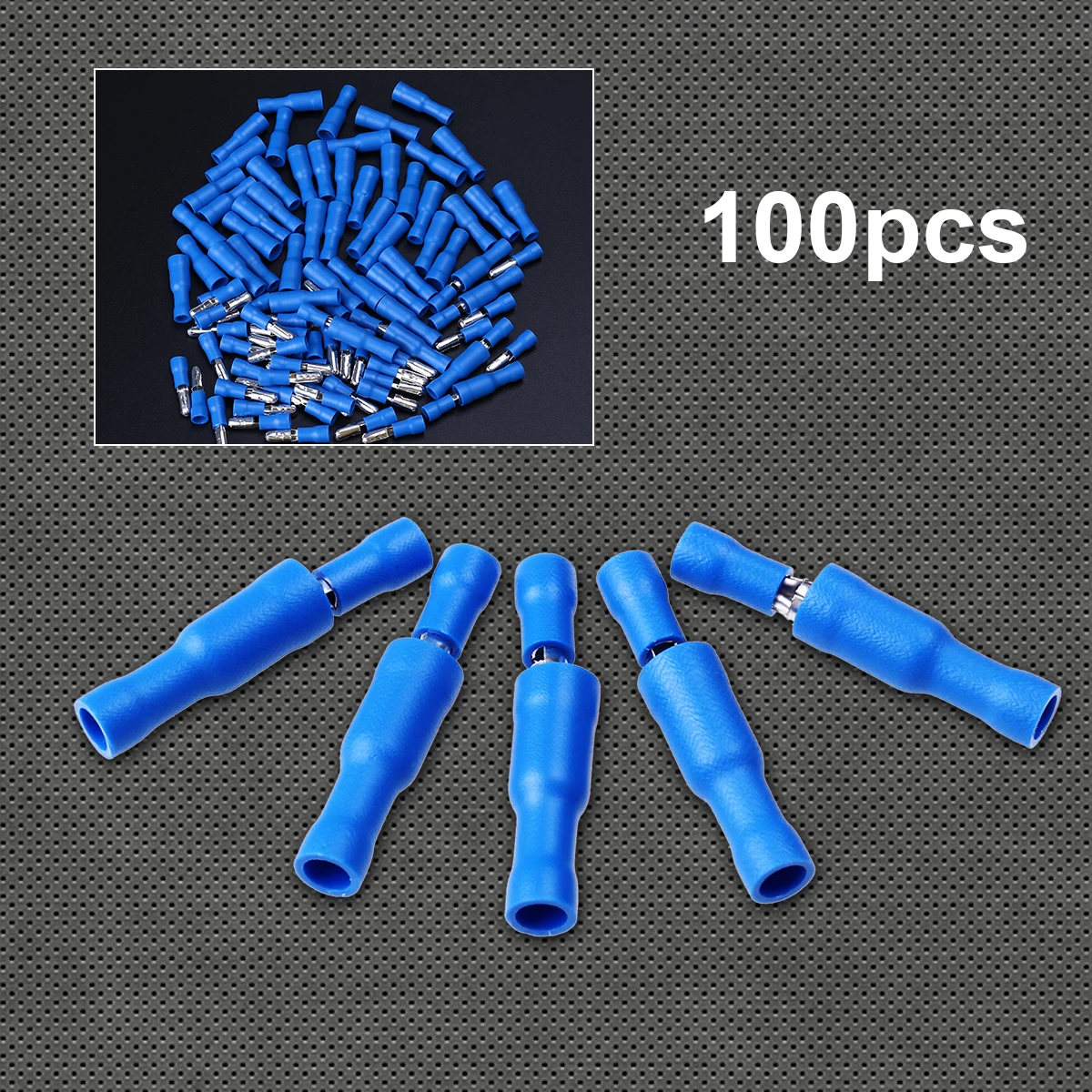 100pcs Cold Pressed Bullet Terminals Connector Kit 50 Male Female Connectors Insulated Sealed Wire Connection Marine Car
100pcs Cold Pressed Bullet Terminals Connector Kit 50 Male Female Connectors Insulated Sealed Wire Connection Marine Car