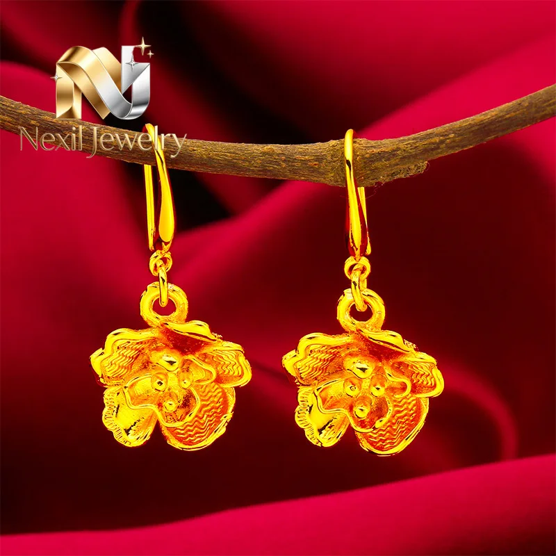 Nexil Jewelry Nexil Jewelry Lotus Leaf Flower Earrings Women's 24K Gold AU999 - Tiny delicate lotus leaf, subtle golden glow,
Nexil Jewelry Nexil Jewelry Lotus Leaf Flower Earrings Women's 24K Gold AU999 - Tiny delicate lotus leaf, subtle golden glow,