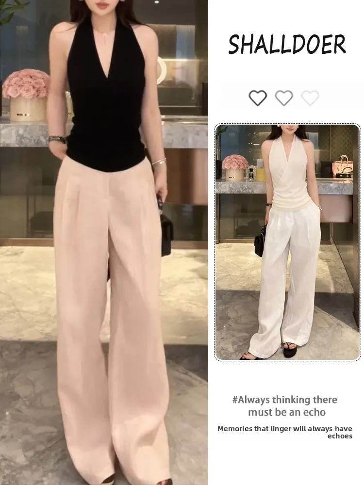 Summer New Style Women's Loose Feeling Set V-Neck Sleeveless High Waist Casual Pants Two-Piece Suit Breathable Comfortable Fa...
Summer New Style Women's Loose Feeling Set V-Neck Sleeveless High Waist Casual Pants Two-Piece Suit Breathable Comfortable Fa...