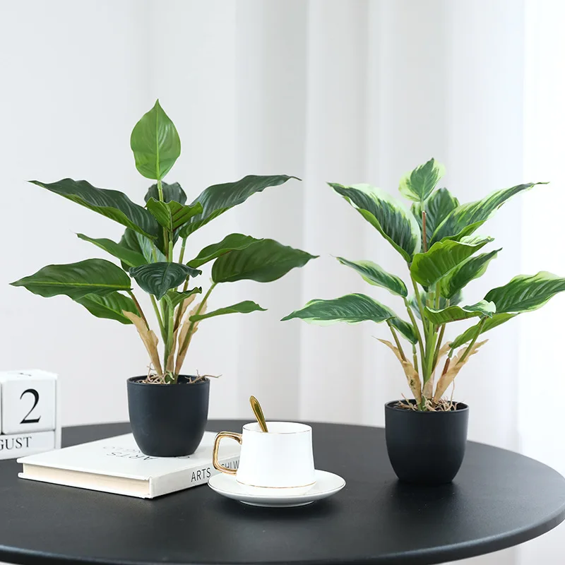 41cm Artificial Plants Tropical Palm Tree Fake Banana Plants Leaves Real Touch Plastic Monstera for Home Garden Party Decor
41cm Artificial Plants Tropical Palm Tree Fake Banana Plants Leaves Real Touch Plastic Monstera for Home Garden Party Decor