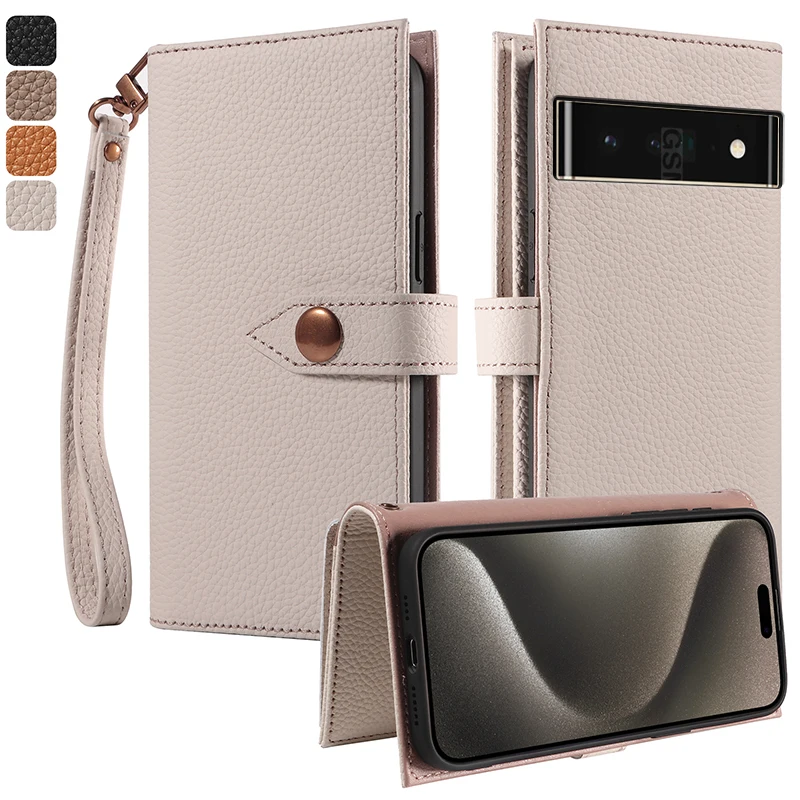 100% Genuine leather multifunctional card slot wallet Cover For Google Pixel 6 Pro 6a 5 5a 4a 5G 4G 3 4 XL shockproof phone Case 
100% Genuine leather multifunctional card slot wallet Cover For Google Pixel 6 Pro 6a 5 5a 4a 5G 4G 3 4 XL shockproof phone Case