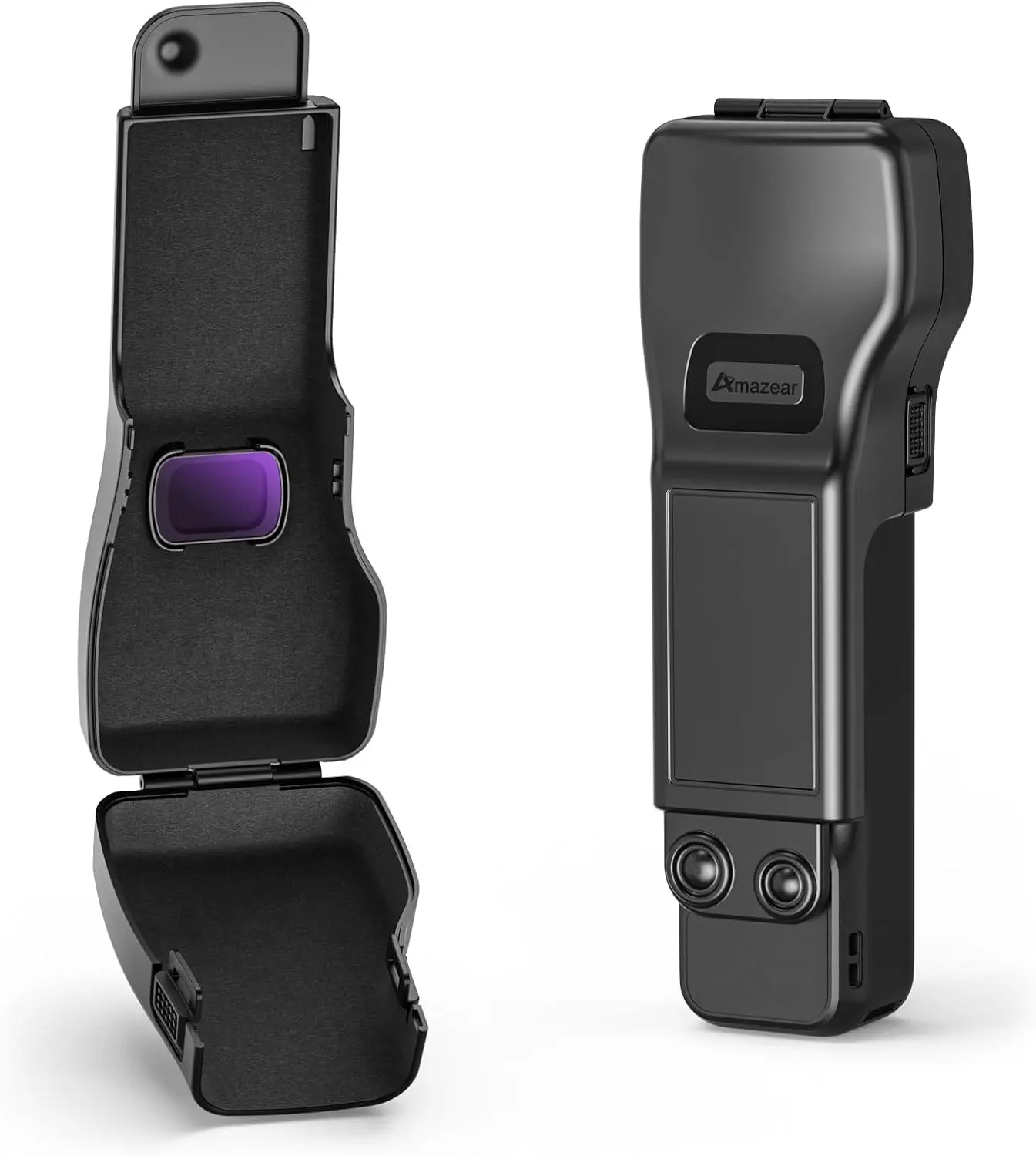 Прочный защитный чехол для DJI Pocket 3 (стабилизатор и экран), быстроразъемная конструкция с мягкой подкладкой, компактный черный чехол
Прочный защитный чехол для DJI Pocket 3 (стабилизатор и экран), быстроразъемная конструкция с мягкой подкладкой, компактный черный чехол