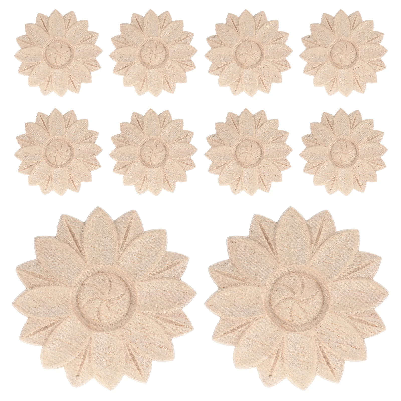 10pcs Solid Wood Carved Applique Onlay Unpainted Flower Pattern For Diy Furniture Decor Cabinet Door Corners Decoration
10pcs Solid Wood Carved Applique Onlay Unpainted Flower Pattern For Diy Furniture Decor Cabinet Door Corners Decoration