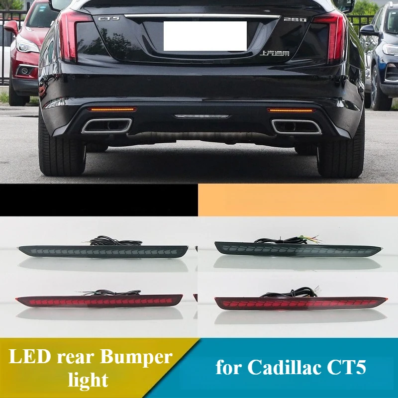 For Cadillac CT5 2Pcs LED Rear Bumper Lights Assembly 12V LED Reflector Tail/brake Dynamic Turn Signal Warning Rear Fog Light
For Cadillac CT5 2Pcs LED Rear Bumper Lights Assembly 12V LED Reflector Tail/brake Dynamic Turn Signal Warning Rear Fog Light