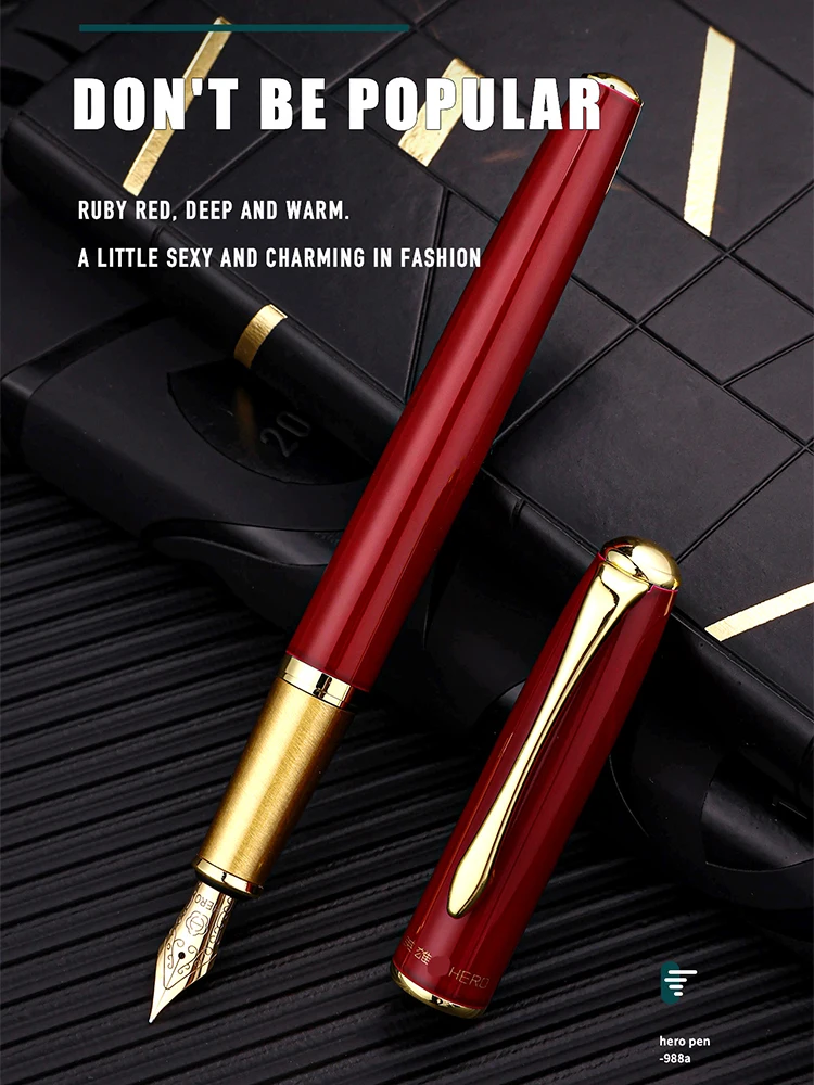 Hero 998A Fountain Pen Classic Ink Gift Box Business Gift Student Writing school stationery supplies
Hero 998A Fountain Pen Classic Ink Gift Box Business Gift Student Writing school stationery supplies
