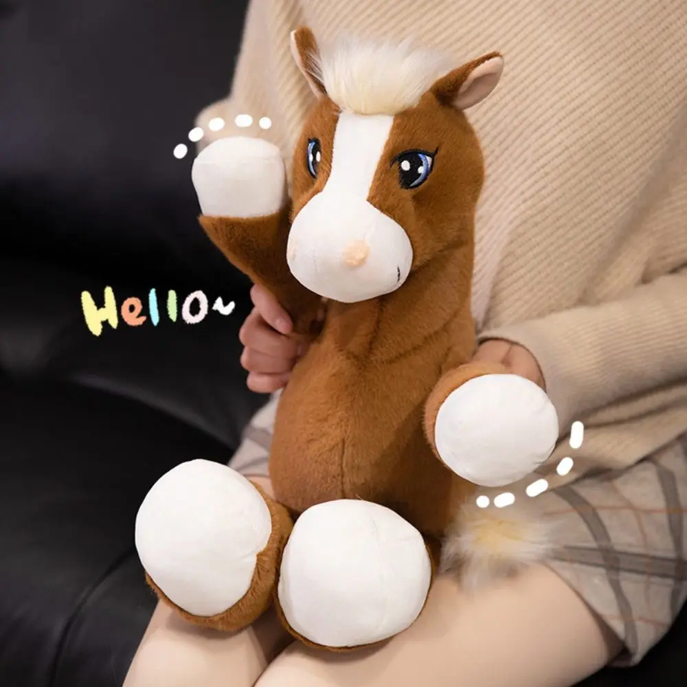 Simulation Sitting Foal Plush Doll with Mane Long Tail Horse Plush Toys Cute Stuffed Cartoon Horse Stuffed Toy Children
Simulation Sitting Foal Plush Doll with Mane Long Tail Horse Plush Toys Cute Stuffed Cartoon Horse Stuffed Toy Children