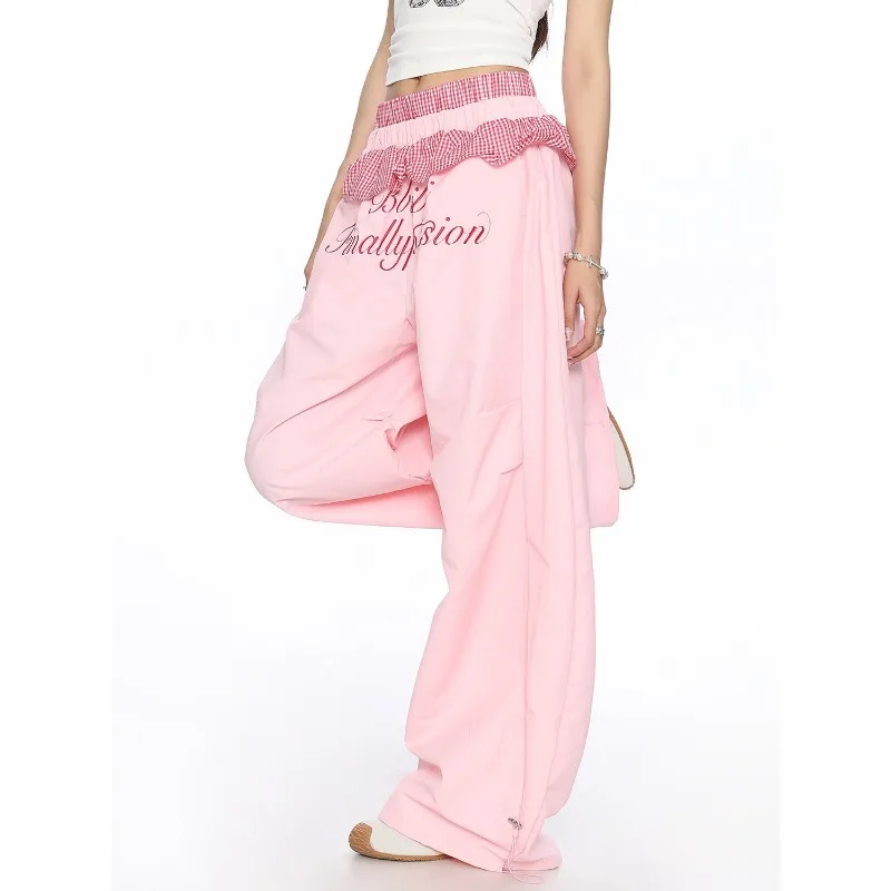 Women's Harem Pants Balloon Pants Plaid Patchwork Wide Leg Casual Trousers Girl Lady Female Loose Fit Summer Bottoms Wide Leg
Women's Harem Pants Balloon Pants Plaid Patchwork Wide Leg Casual Trousers Girl Lady Female Loose Fit Summer Bottoms Wide Leg