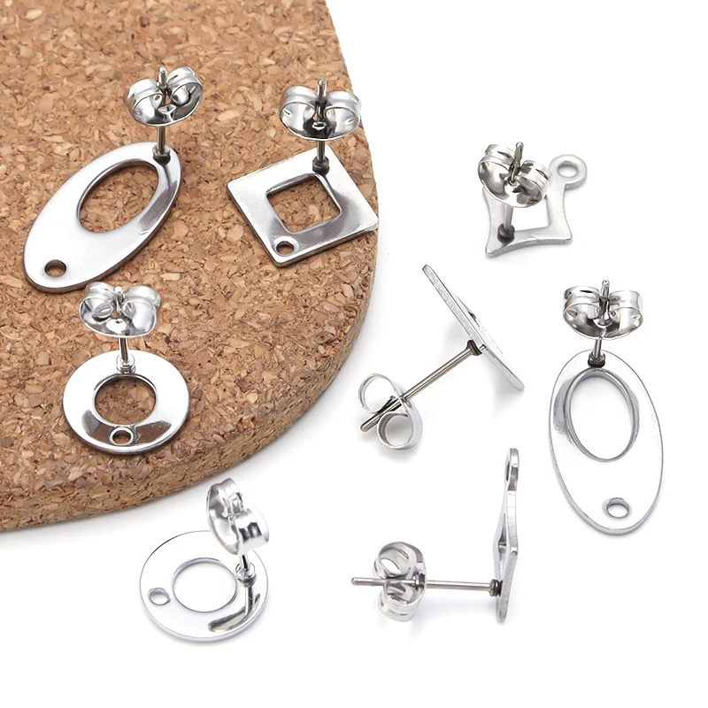 10pcs/Lot Hollow Stainless Steel Earrings Base Pendant Connector for DIY Earrings Jewelry Making Supplies Accessories Wholesale
10pcs/Lot Hollow Stainless Steel Earrings Base Pendant Connector for DIY Earrings Jewelry Making Supplies Accessories Wholesale
