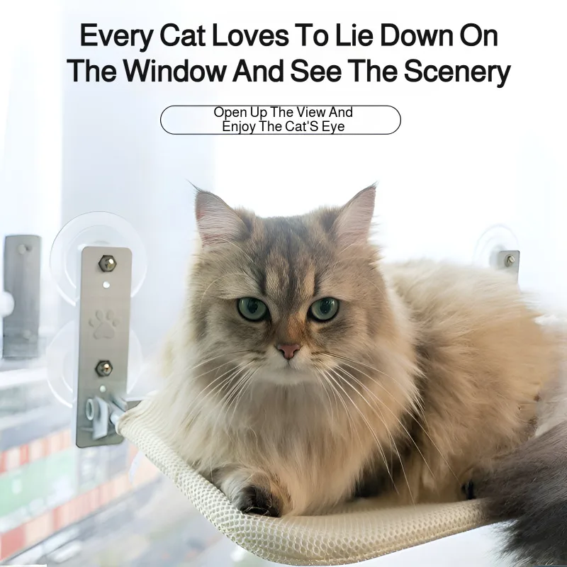 Household Cat Hammock Foldable Cat Nest Balcony Window Glass Sunbathing Suction Cup Hammock Hanging Jumping Platform for Cat
Household Cat Hammock Foldable Cat Nest Balcony Window Glass Sunbathing Suction Cup Hammock Hanging Jumping Platform for Cat