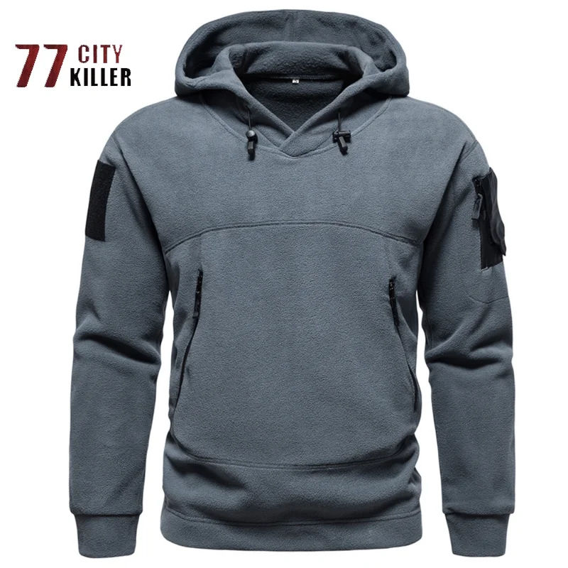 Autumn and Winter Men's Outdoor Thermal Hoodie Solid Multi Pocket Zipper Top Men's Military Tactical Fleece Sweater Ropa Hombre
Autumn and Winter Men's Outdoor Thermal Hoodie Solid Multi Pocket Zipper Top Men's Military Tactical Fleece Sweater Ropa Hombre
