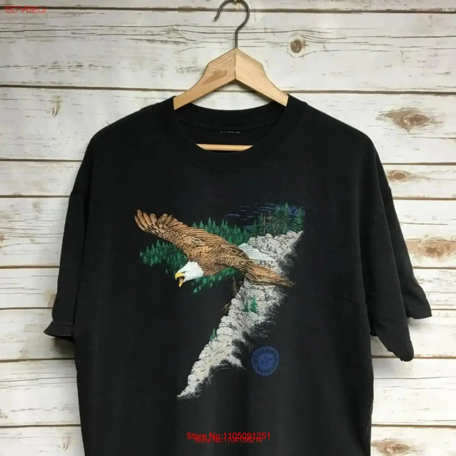 Vintage 90's Bald Eagle T Shirt black tee soaring animal print nature scene Outdoor climbing mountains Sweater vintage Washed
Vintage 90's Bald Eagle T Shirt black tee soaring animal print nature scene Outdoor climbing mountains Sweater vintage Washed