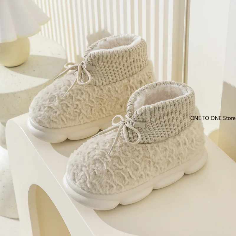 New High-top Tether Plush Warm Cotton Shoes Women's Winter Indoor Household Confinement Shoes Thick-soled Couple Cotton Shoes
New High-top Tether Plush Warm Cotton Shoes Women's Winter Indoor Household Confinement Shoes Thick-soled Couple Cotton Shoes