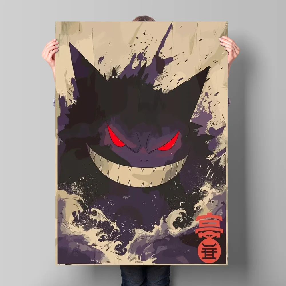 Print on Canvas Pokemon Gengar Classic Anime Posters Cartoon Character Picture HD Printing Retro Style Home Living Room Decor
Print on Canvas Pokemon Gengar Classic Anime Posters Cartoon Character Picture HD Printing Retro Style Home Living Room Decor