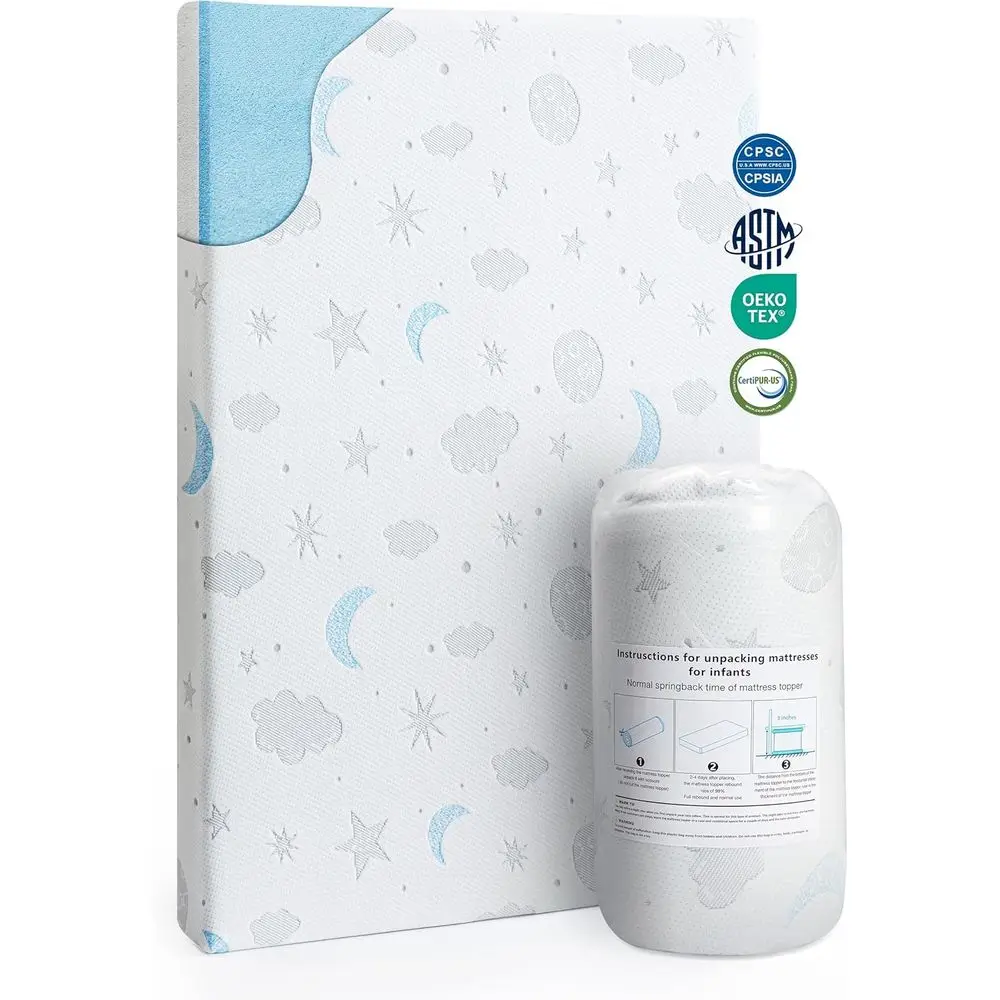 Breathable Memory Foam Playard Mattress, 38x26, Removable Washable Cover
Breathable Memory Foam Playard Mattress, 38x26, Removable Washable Cover