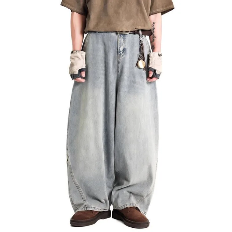 Retro Style Men Oversized Wide Leg Jeans Washed Vintage Baggy Distressed Denim Pants
Retro Style Men Oversized Wide Leg Jeans Washed Vintage Baggy Distressed Denim Pants