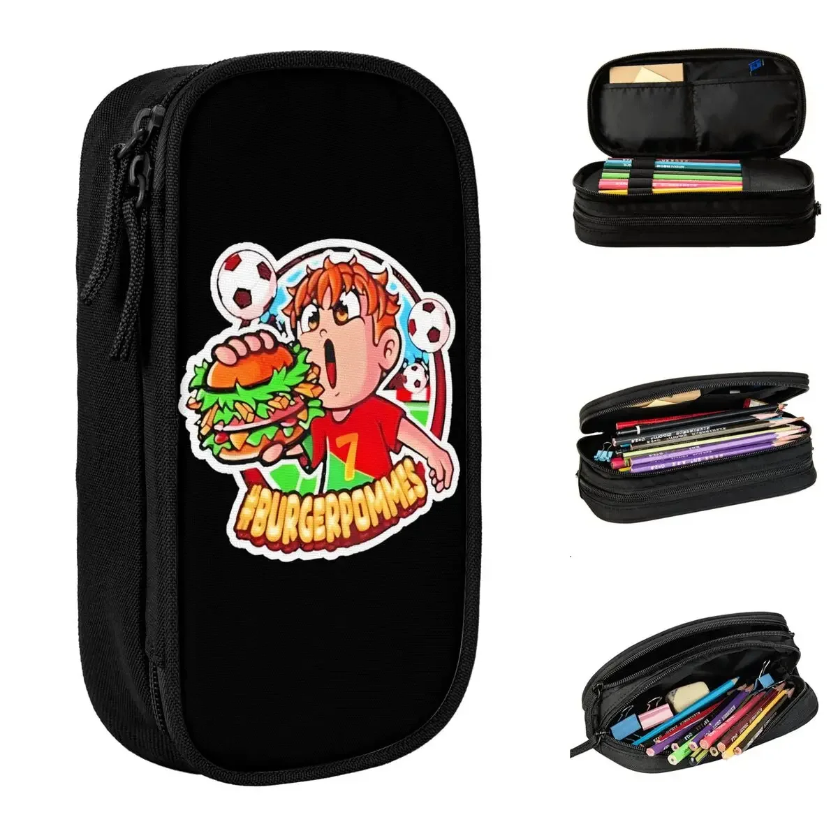 Large Pencil Case LukasBS Burgerpommes ICrimax Office Accessories Double Layer Pencil Bag Women Make Up Bag Amazing Gift
Large Pencil Case LukasBS Burgerpommes ICrimax Office Accessories Double Layer Pencil Bag Women Make Up Bag Amazing Gift