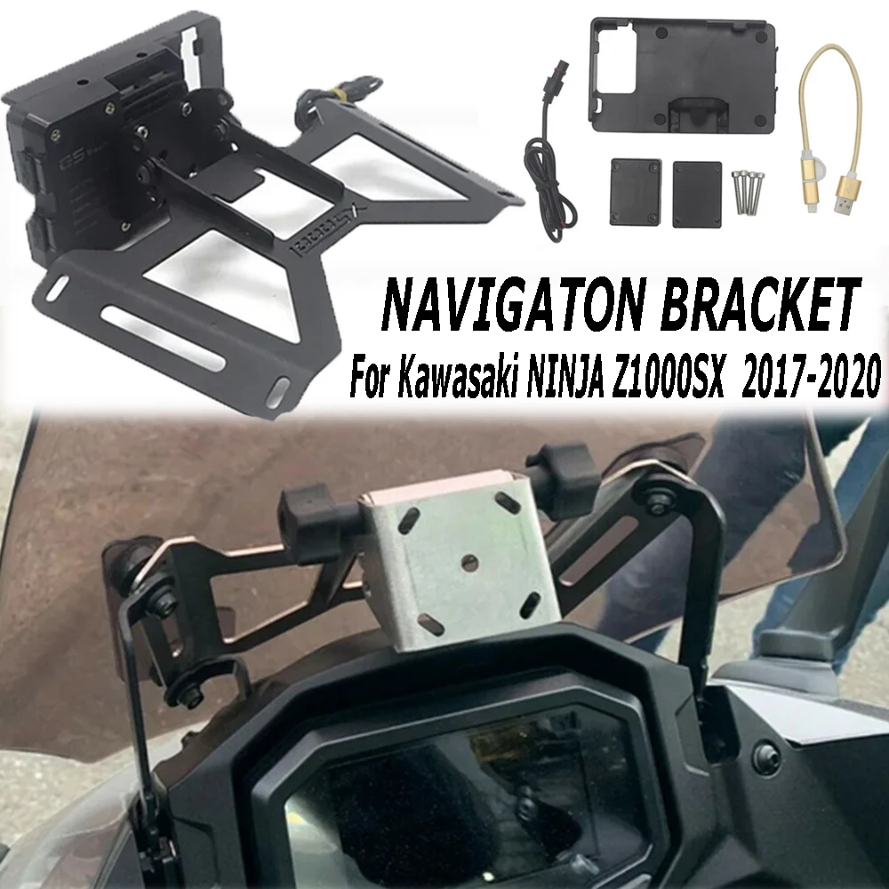 Motorcycle Accessories Front Windshield Phone Holder Mobile GPS Navigation Board Holder Suitable For Kawasaki Ninja Z1000SX
Motorcycle Accessories Front Windshield Phone Holder Mobile GPS Navigation Board Holder Suitable For Kawasaki Ninja Z1000SX