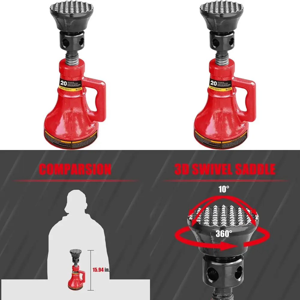 20 Ton Capacity Car Support Jack for House Stabilization, Red
20 Ton Capacity Car Support Jack for House Stabilization, Red