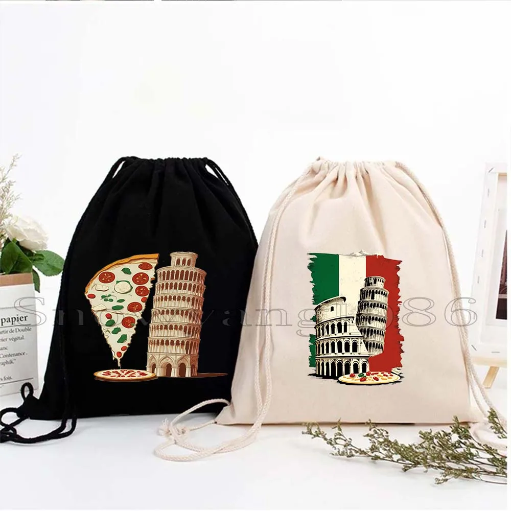 Funny Pizza Tower Italia Pisa Tower Rome Italian Italy Flag Gifts Canvas Drawstring Bags Soccer Backpack Gym Sackpack String Bag
Funny Pizza Tower Italia Pisa Tower Rome Italian Italy Flag Gifts Canvas Drawstring Bags Soccer Backpack Gym Sackpack String Bag
