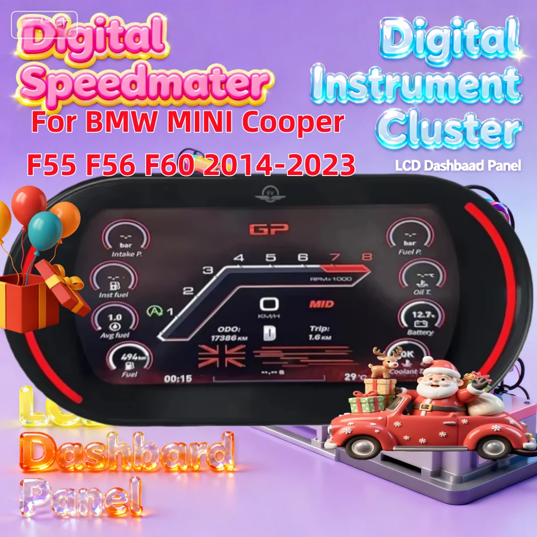 Digital Cluster Odometer Virtual Cockpit Screen For BMW MINI Cooper F55 F56 F60 2014-2023 Instrument Speed Meter Dashboard LCD
Digital Cluster Odometer Virtual Cockpit Screen For BMW MINI Cooper F55 F56 F60 2014-2023 Instrument Speed Meter Dashboard LCD