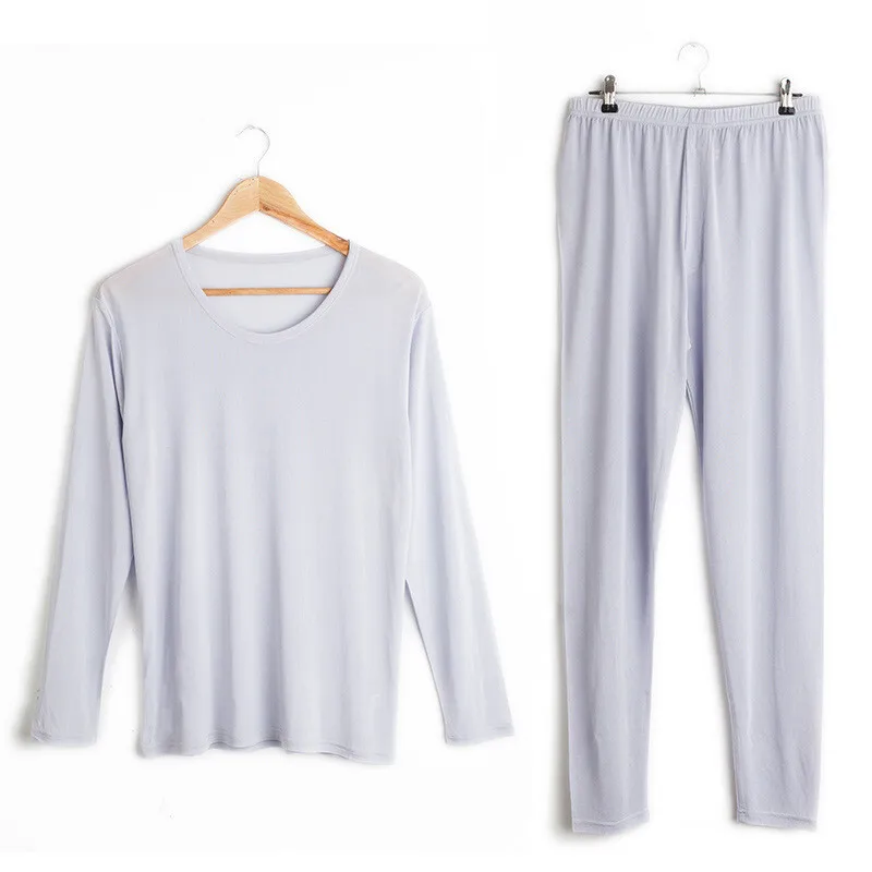 100% Silk Long Sleeve Pajamas For Men Silk Underwear Long Trousers Naked Feeling
100% Silk Long Sleeve Pajamas For Men Silk Underwear Long Trousers Naked Feeling