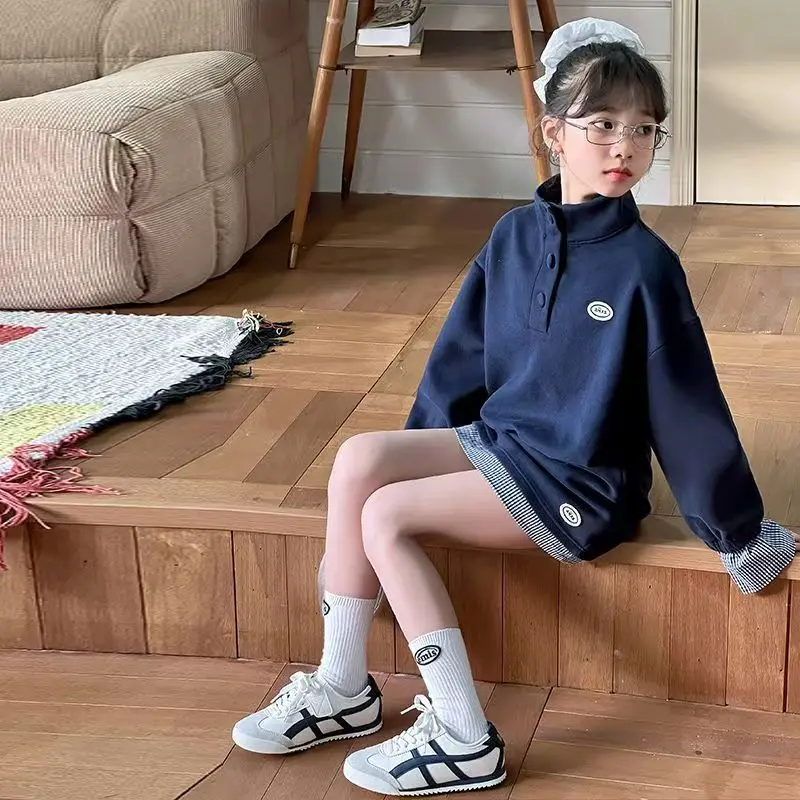 Весенне-осенняя коллекция 2026 для девочек, комплект платьев в корейском стиле, комплект с капюшоном и юбкой в западном стиле для девочек
Весенне-осенняя коллекция 2026 для девочек, комплект платьев в корейском стиле, комплект с капюшоном и юбкой в западном стиле для девочек