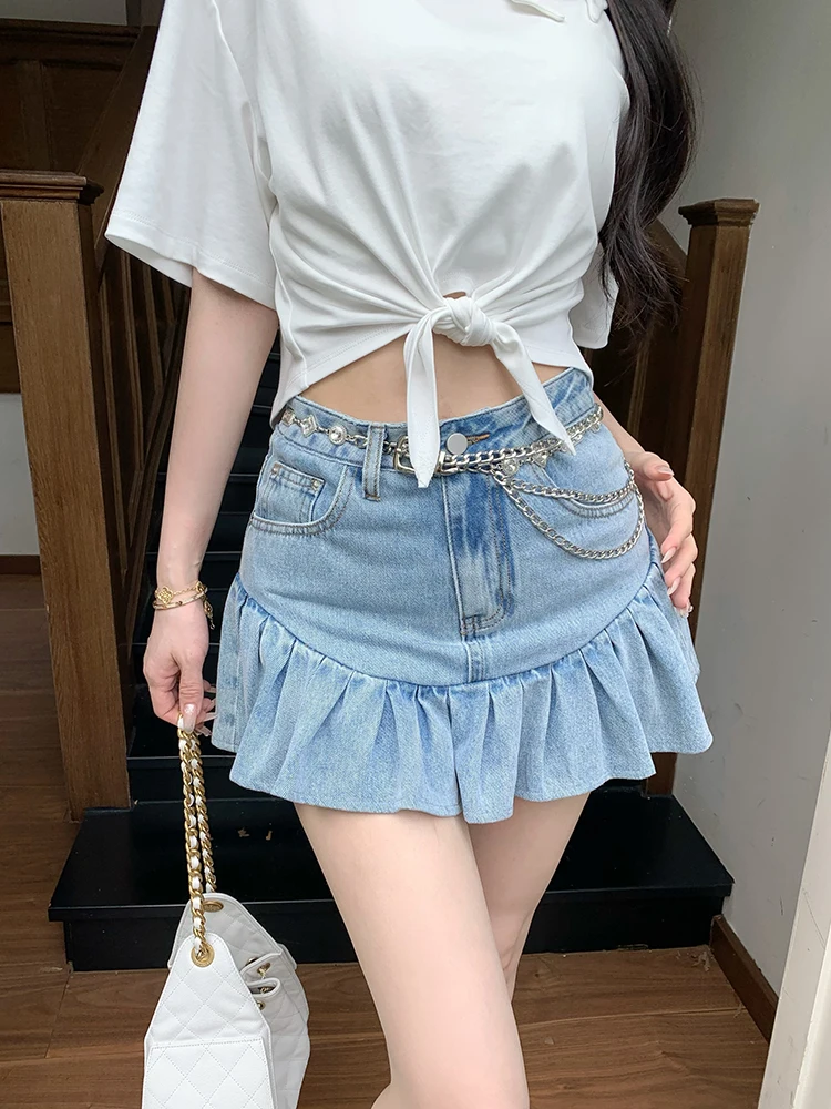 Юбка-трапеция MaoNi Waed с высокой талией и кружевной отделкой, повседневная хлопковая юбка в стиле "сладкий и пикантный шик" для женщин
Юбка-трапеция MaoNi Waed с высокой талией и кружевной отделкой, повседневная хлопковая юбка в стиле "сладкий и пикантный шик" для женщин