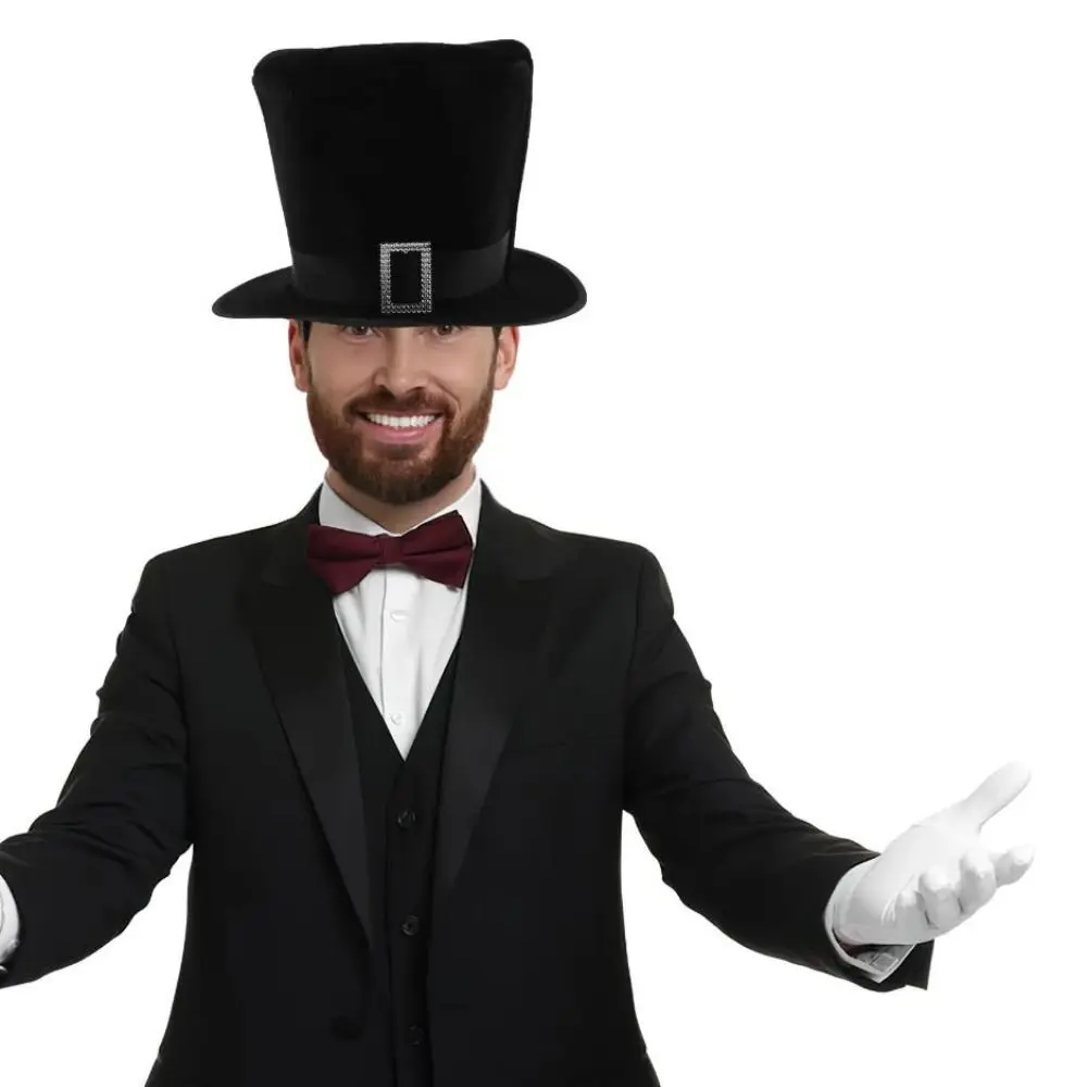 Club Dress Up Black Top Hat Adorable Funny Formal Costume Hat Simulation Unique Black Magician Hat Scene Decor
Club Dress Up Black Top Hat Adorable Funny Formal Costume Hat Simulation Unique Black Magician Hat Scene Decor