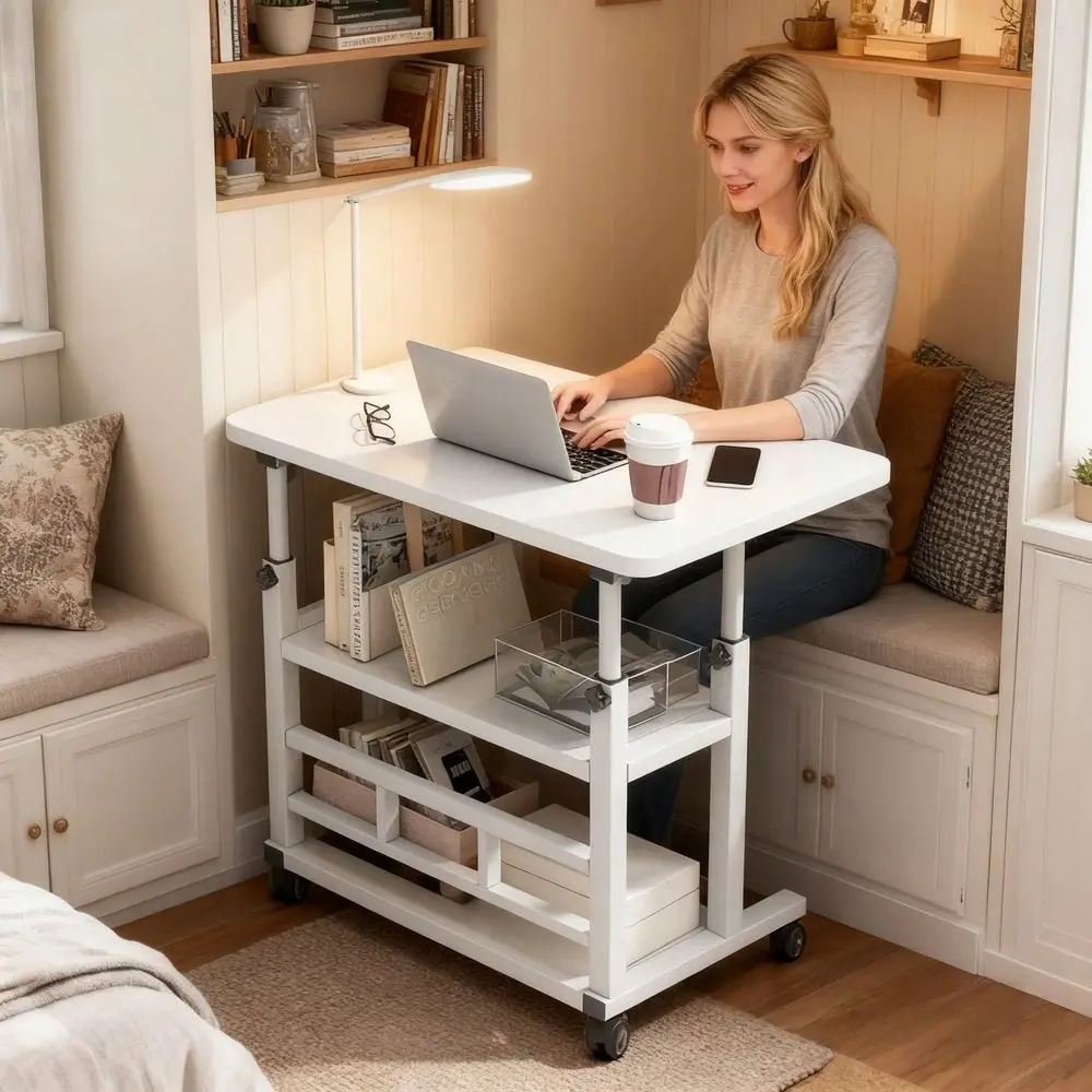 Multifunctional Standing Desk, Height Adjustable 23.62 35.43 , Mobile Computer Table With Universal Wheels, Stable And Comforta
Multifunctional Standing Desk, Height Adjustable 23.62 35.43 , Mobile Computer Table With Universal Wheels, Stable And Comforta