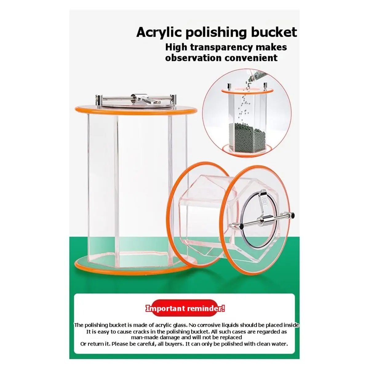 【BRILLIANT 】Acrylic Polishing Machine Barrel 14.5cm, Compatible with KT6808 & KD6808, Durable One-Piece Construction
【BRILLIANT 】Acrylic Polishing Machine Barrel 14.5cm, Compatible with KT6808 & KD6808, Durable One-Piece Construction