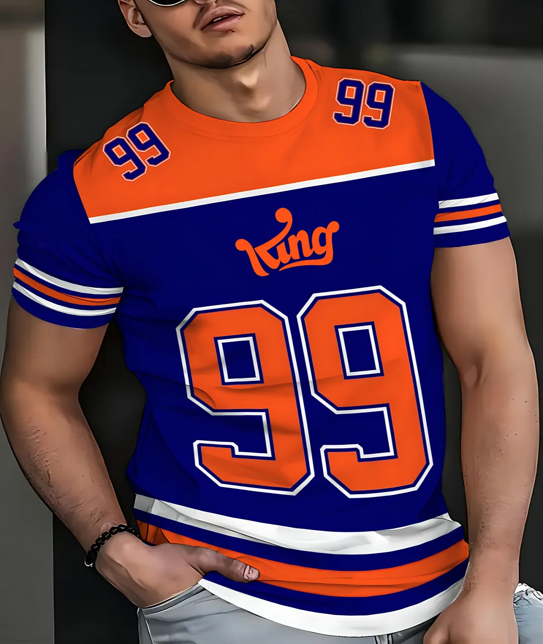 Summer 2025 New Men's 3D digital printed casual, fashionable, soft and comfortable T-shirt with digital 66 pattern
Summer 2025 New Men's 3D digital printed casual, fashionable, soft and comfortable T-shirt with digital 66 pattern