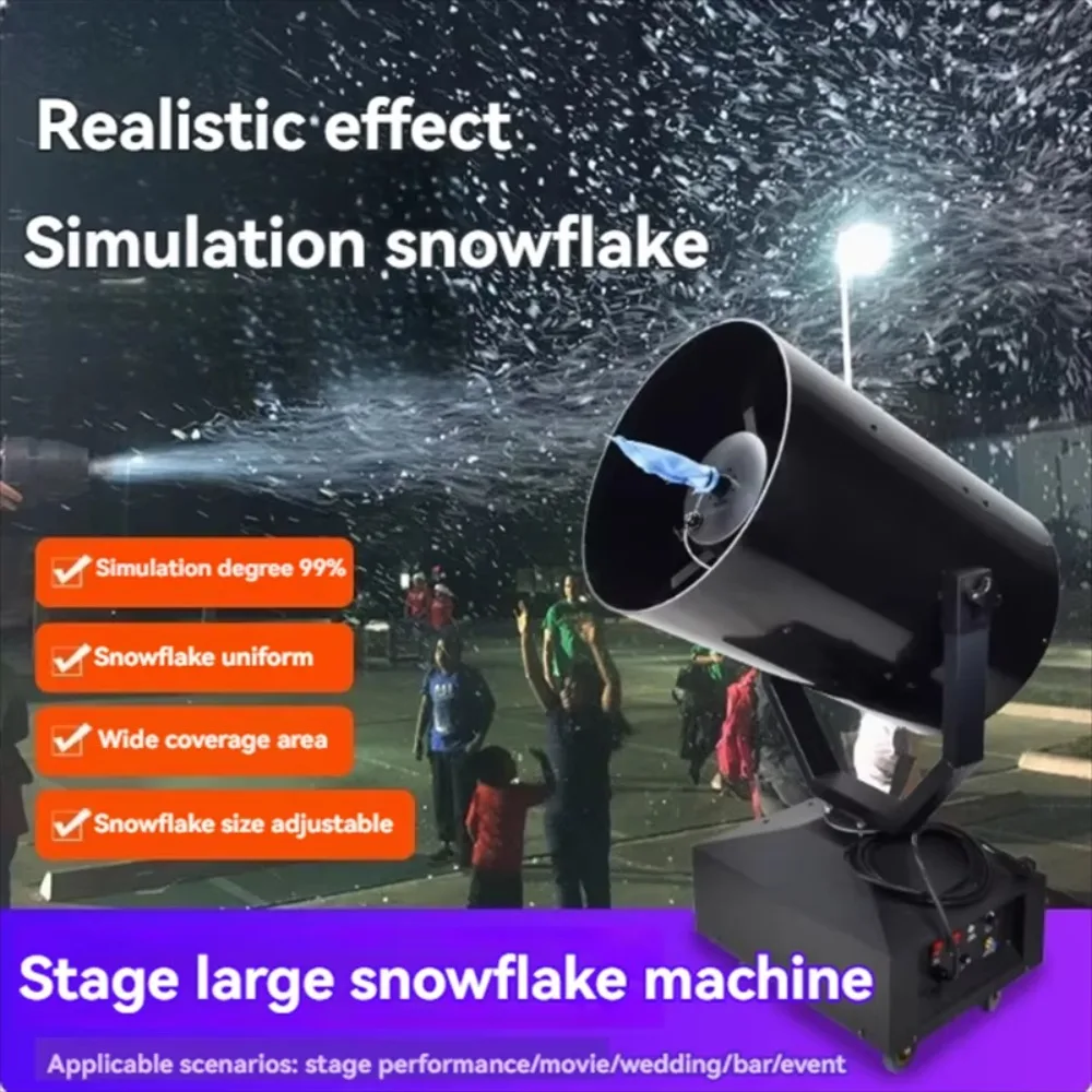 Stage Effect Indoor Outdoor High Power Double Head 3000W Moving Head Artificial Snow Making Machine for Festival Events
Stage Effect Indoor Outdoor High Power Double Head 3000W Moving Head Artificial Snow Making Machine for Festival Events