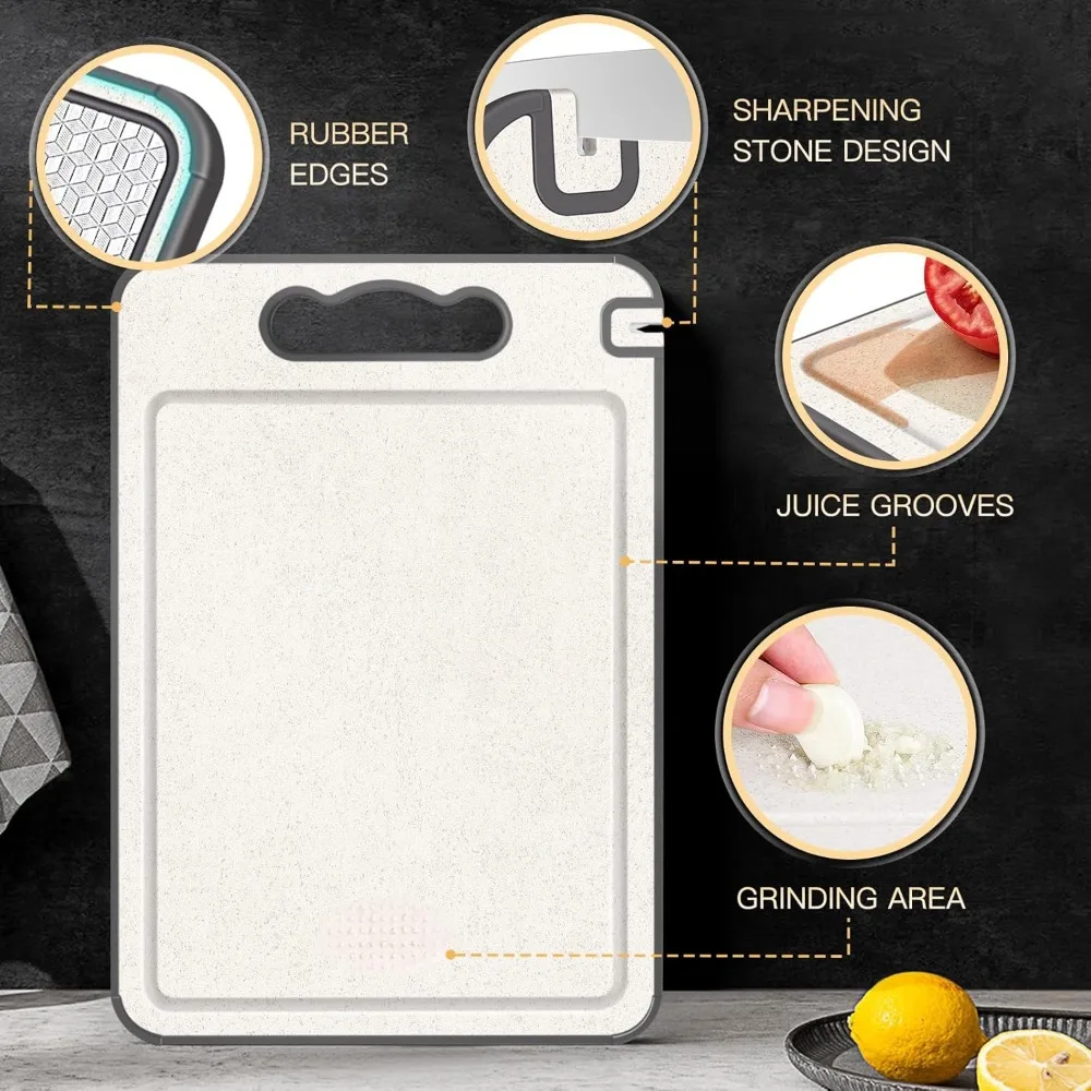 New Titanium Kitchen Chopping Board Double-Sided Non-Slip Chopping Board Anti-Scratch And Easy To Clean Food Chopping Boards
New Titanium Kitchen Chopping Board Double-Sided Non-Slip Chopping Board Anti-Scratch And Easy To Clean Food Chopping Boards