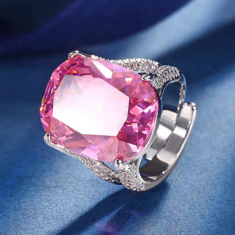 Jewelry with copper base and gold plating, colorful gemstone design, 15*20 size, high-end design women's ring
Jewelry with copper base and gold plating, colorful gemstone design, 15*20 size, high-end design women's ring