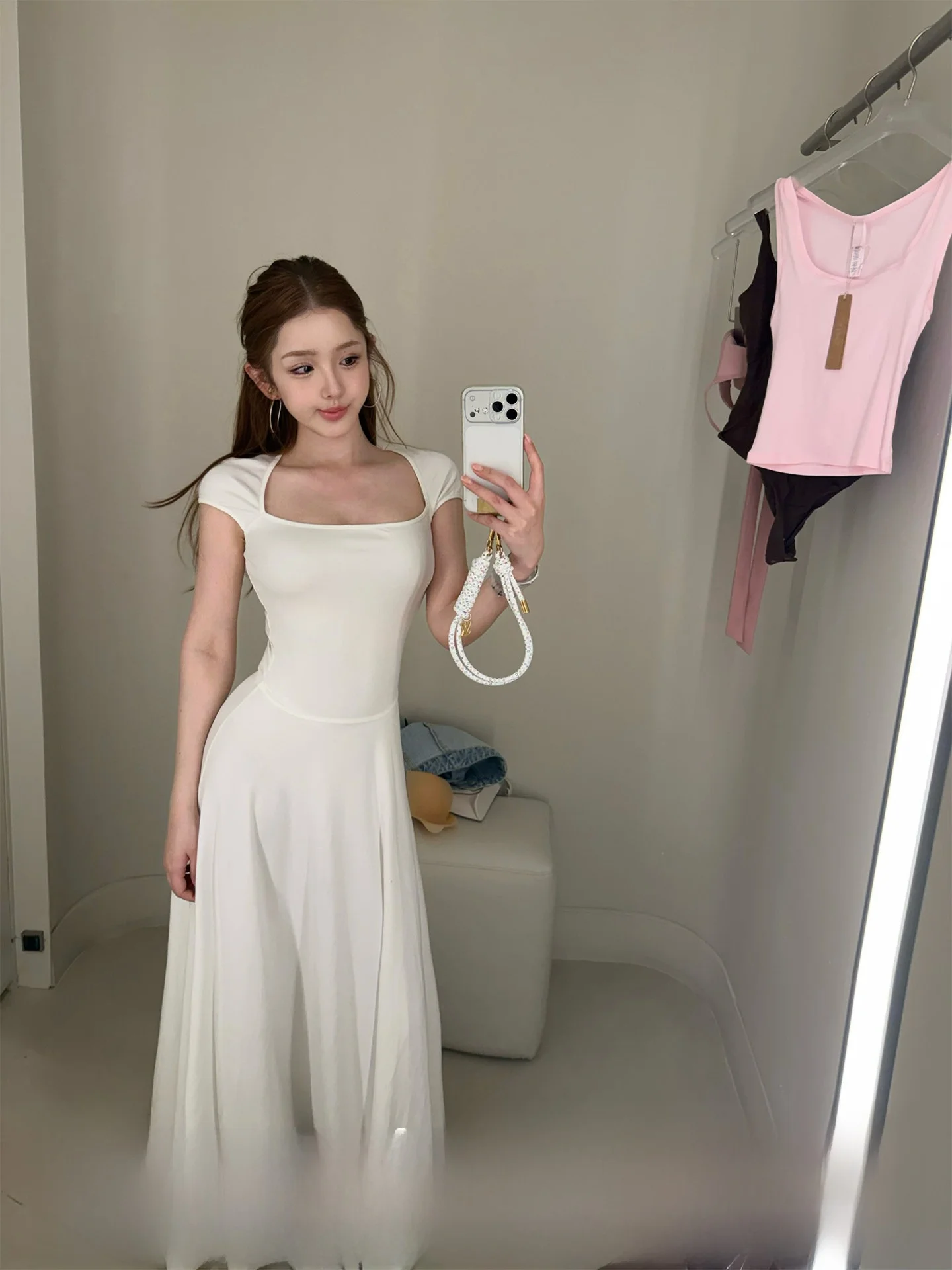 Sexy U-Neck One-Piece Long Skirt Elegant Slim Fit Women's Dress DoggyQin Paper Thin Big Hemline Pure Desire Spring Summer
Sexy U-Neck One-Piece Long Skirt Elegant Slim Fit Women's Dress DoggyQin Paper Thin Big Hemline Pure Desire Spring Summer