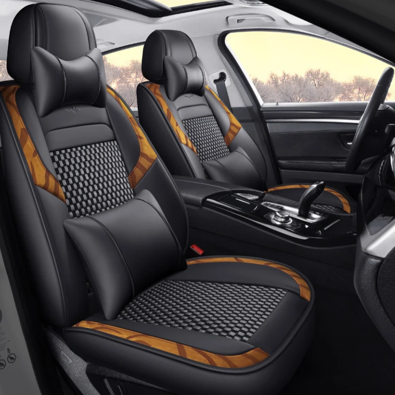 Универсальные чехлы на автомобильные сиденья из ледяного шелка для автомобильных аксессуаров для интерьера 
Универсальные чехлы на автомобильные сиденья из ледяного шелка для автомобильных аксессуаров для интерьера