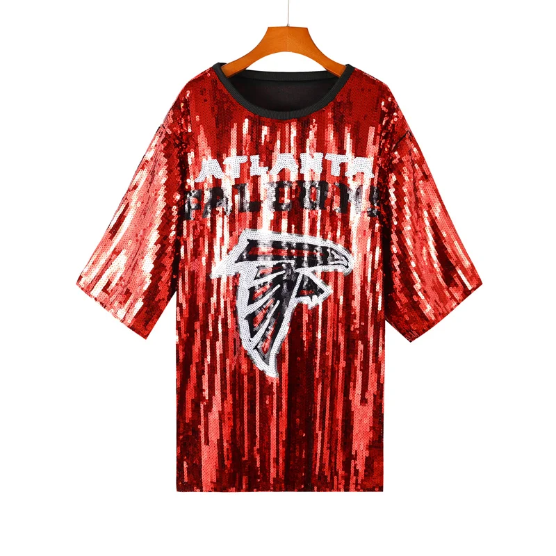 Summer New Letter Sequined Cartoon T-Shirt Round Neck Loose Hip Hop Short Sleeve Straight Fashion Streetwear Women's Wear
Summer New Letter Sequined Cartoon T-Shirt Round Neck Loose Hip Hop Short Sleeve Straight Fashion Streetwear Women's Wear