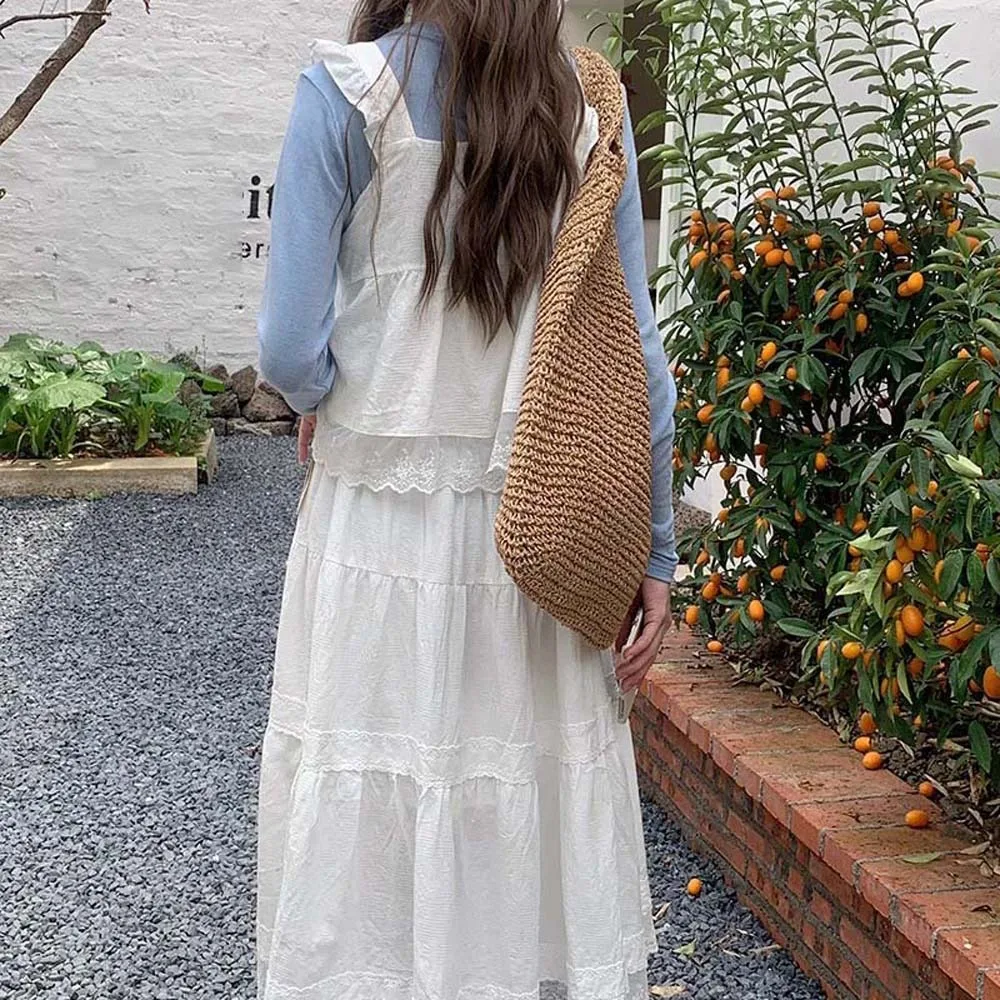 Shoulder Bag Sweet Woven Tote Bag Hollow Out Large Capacity Shopping Straw Bag Breathable Beige Summer Beach Handbag Spring
Shoulder Bag Sweet Woven Tote Bag Hollow Out Large Capacity Shopping Straw Bag Breathable Beige Summer Beach Handbag Spring