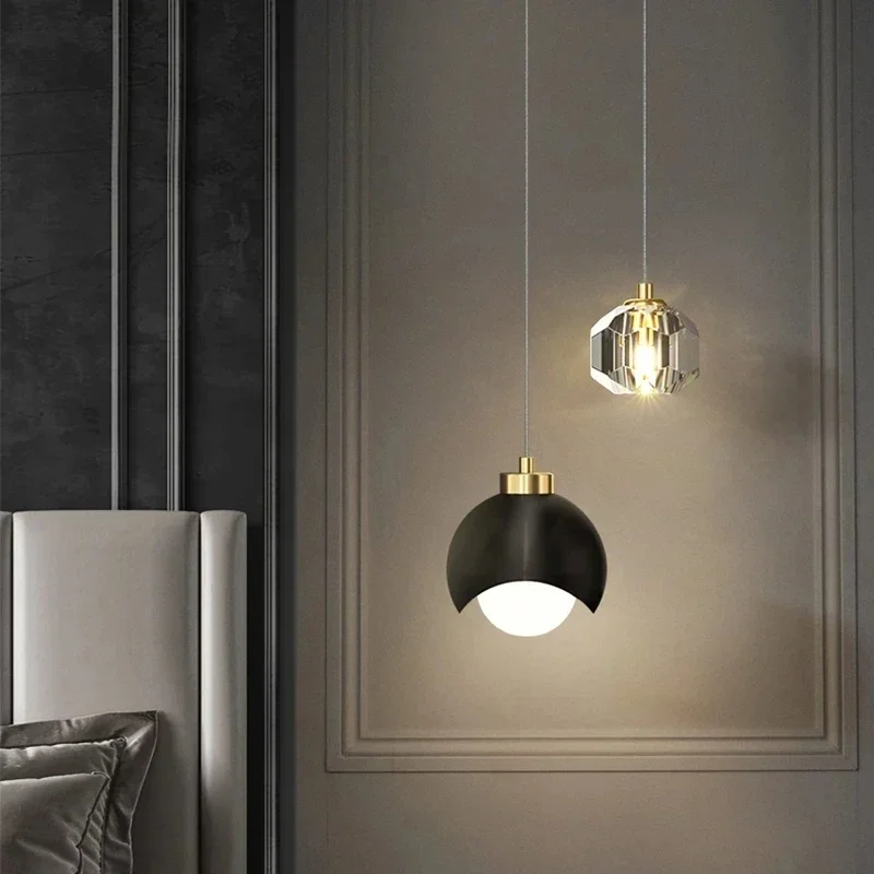 JMZM Modern Crystal Bedside Chandelier Gold Black Pendant Light Indoor Chandelier Lamp For Dining Room Loft Bedroom Living Room
JMZM Modern Crystal Bedside Chandelier Gold Black Pendant Light Indoor Chandelier Lamp For Dining Room Loft Bedroom Living Room