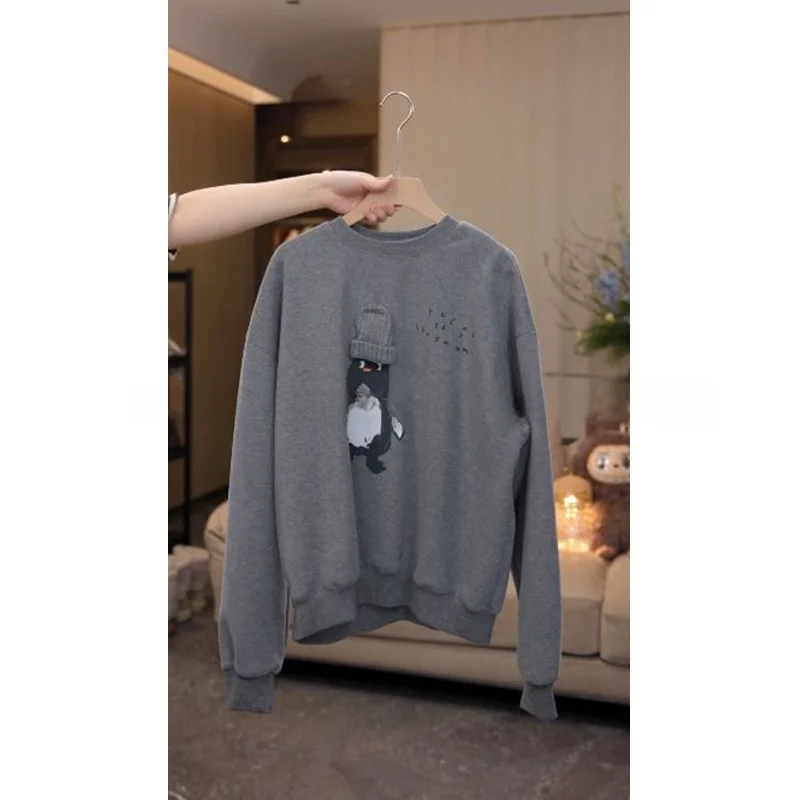 Женская толстовка Mimius с принтом «Пингвин», на флисовой подкладке, осенне-зимняя, повседневная, свободного кроя, удобная, из хлопка, с капюшоном
Женская толстовка Mimius с принтом «Пингвин», на флисовой подкладке, осенне-зимняя, повседневная, свободного кроя, удобная, из хлопка, с капюшоном