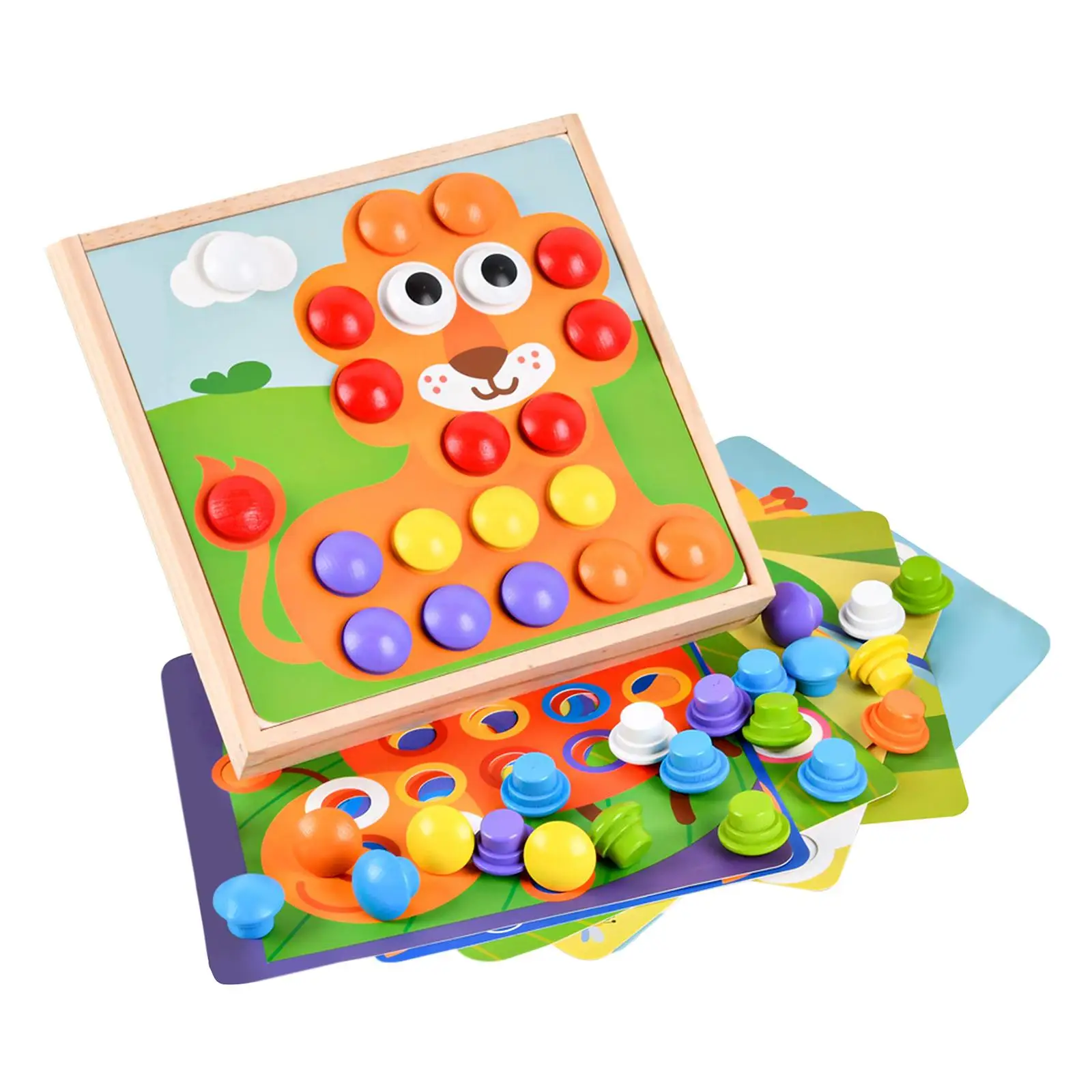 Montessori Pegboard Puzzle 3D Puzzle Building Bricks Educational Toys for Girls Boys
Montessori Pegboard Puzzle 3D Puzzle Building Bricks Educational Toys for Girls Boys