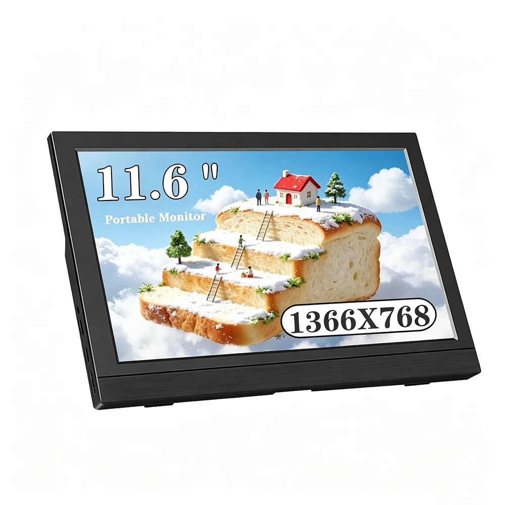 11.6-inch 1366x768 portable monitor HDMI Type-C computer gaming monitor, optional touch and no touch
11.6-inch 1366x768 portable monitor HDMI Type-C computer gaming monitor, optional touch and no touch
