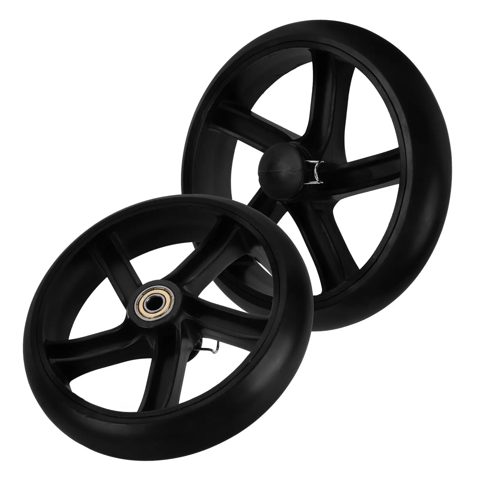 2Pcs 15.5cm Shopping Cart Wheels Replacement Lightweight Space Saving Stair Climbing Utility Cart Wheels for Laundry Rolling
2Pcs 15.5cm Shopping Cart Wheels Replacement Lightweight Space Saving Stair Climbing Utility Cart Wheels for Laundry Rolling