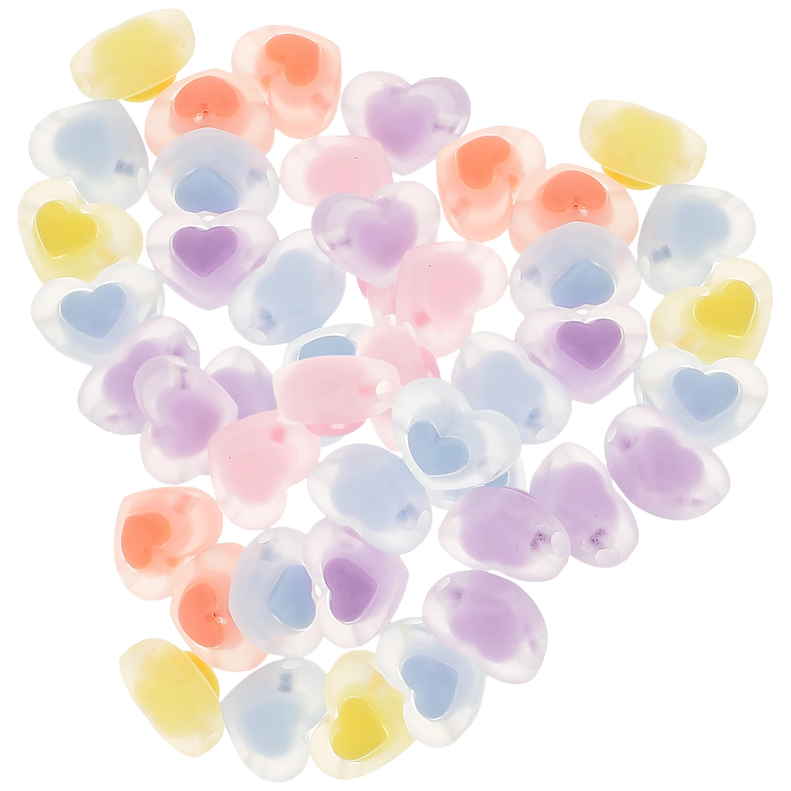 100Pcs Heart Beads Beautiful Loose Spacer Beads Stunning Jewelry Craft Making Supplies
100Pcs Heart Beads Beautiful Loose Spacer Beads Stunning Jewelry Craft Making Supplies